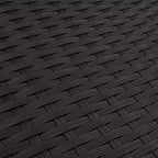 vidaXL Salon de jardin 9 pièces avec coussins Gris Résine tressée