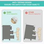 Commode de chambre à façades en rotin