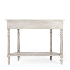 Console plateau marbre – Marron clair / Gris / Noir délavé, Demi-lune, Assemblage 1 personne