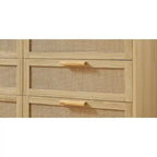 Commode de chambre à façades en rotin