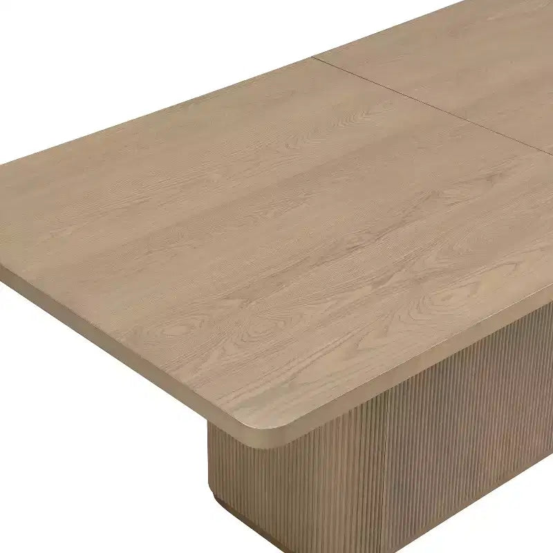 Ensemble de salle à manger Yutthana Modern 7 pièces en bois et métal avec chaises rembourrées
