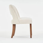 Lot de 4 chaises de salle à manger rembourrées en tissu