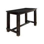 Table de bar rectangulaire rustique en bois