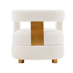 Manhattan Comfort Ensemble de 2 fauteuils d'appoint en velours Amirah moderne