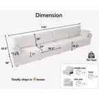 Canapé d'angle modulaire en velours côtelé Dyonery avec housses lavables