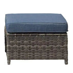Ovios Tampa Ensemble de meubles de patio extérieur 8 pièces en osier avec canapé, fauteuils pivotants et coussins