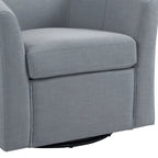 Lot de 2 fauteuils pivotants modernes avec accoudoirs pour salon