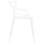 Ensemble de 4 chaises en plastique intriqué