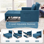 Fauteuil convertible 3-en-1, plusieurs coloris, une place