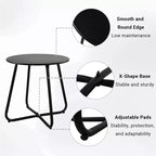 Ensemble de patio extérieur 5 pièces en osier GRANDPATIO avec causeuse