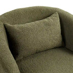 Fauteuil club pivotant rembourré avec rangement, chaise d'appoint moderne pour salon, chambre, bureau ou coin lecture