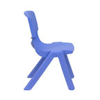 Emma et Oliver, ensemble table d'activités rectangulaire en plastique réglable en hauteur (60 cm x 120 cm) avec 6 chaises