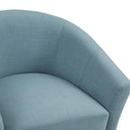 Lot de 2 fauteuils club modernes en lin style tonneau