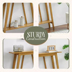 Kings Brand Furniture – Console étroite avec étagère de rangement pour couloir, entrée, vestibule, salon