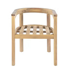 Ensemble de salle à manger d'extérieur rustique Christopher Knight Home Irene 9 pièces en bois d'acacia avec chaises à dossier incurvé et coussins