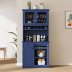 Armoire de cuisine haute (75 po) avec portes vitrées