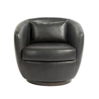 Fauteuil pivotant rembourré avec rangement, chaise d'appoint moderne pour salon, chambre, bureau, espaces de lecture - PU