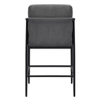 Tabourets de bar modernes Spruce&Spring avec accoudoirs et piètement en métal, lot de 2
