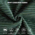 Canapé-lit de sol en velours côtelé avec oreillers, accoudoirs et dossier convertibles, adapté aux salons, chambres et appartements.