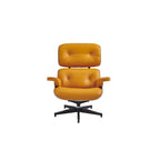Fauteuil inclinable en cuir de style Mid-Century Modern
