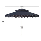 Parasol déporté double toit 274 cm avec cantonnière Kjerstin SAFAVIEH Outdoor