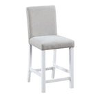 Ensemble de salle à manger moderne 5 pièces avec table carrée hauteur comptoir et 4 chaises rembourrées