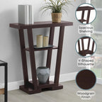 Table console Newport V avec étagères de Convenience Concepts
