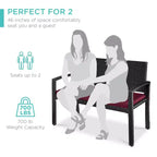 Banc de jardin en osier d'extérieur 2 places Best Choice Products avec coussin, capacité de 317 kg