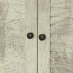 Armoire-penderie autoportante 59 po de large, grand format, blanche