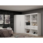 Mulberry 2.0 Semi-ouvert 3 sections Moderne 4 tiroirs Armoire d'angle Ensemble de 3