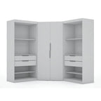 Mulberry 2.0 Semi-ouvert 3 sections Moderne 4 tiroirs Armoire d'angle Ensemble de 3