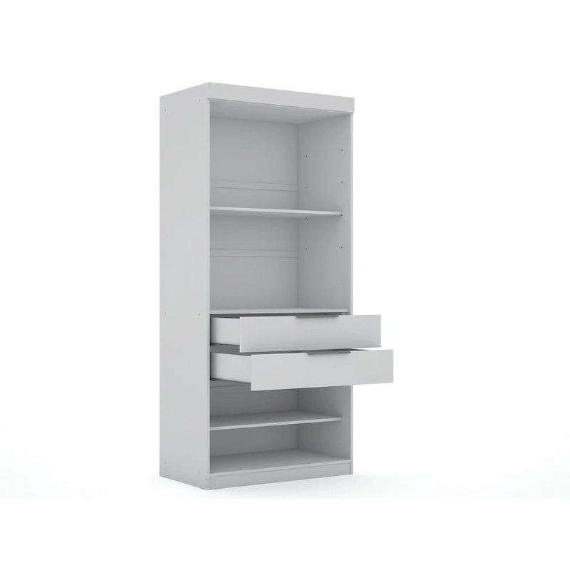 Mulberry 2.0 Semi-ouvert 3 sections Moderne 4 tiroirs Armoire d'angle Ensemble de 3