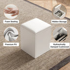 Table basse relevable pliable avec 4 tabourets et rangement