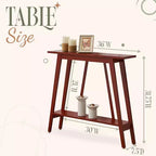 Kings Brand Furniture – Console étroite avec étagère de rangement pour couloir, entrée, vestibule, salon