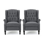 Fauteuils inclinables en tissu touffeté Walter (lot de 2) par Christopher Knight Home