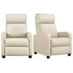 Yaheetech Lot de 2 Canapés Inclinables Modernes en Cuir PU pour Salon, Chambre