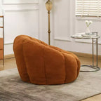 Fauteuil poire avec accoudoirs, rembourrage en mousse haute densité, fauteuil de salon paresseux pour adultes, salon