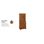 Vaisselier à buffet Homestyles Cottage Oak avec plateau en bois