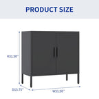 Armoire de rangement métallique avec 2 portes et 2 étagères réglables, armoire de rangement de garage verrouillable en acier, armoire de classement en métal