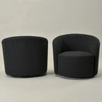 Fauteuil pivotant rembourré KINWELL de 86 cm de large (lot de 2)