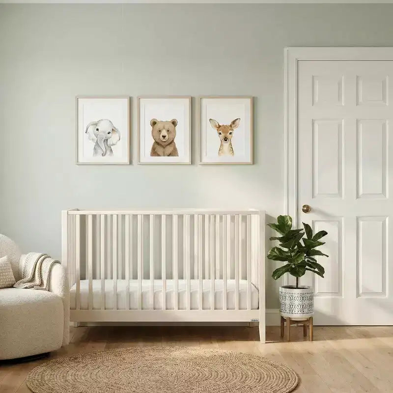 Lit de bébé 3-en-1 convertible, hêtre massif, certifié GREENGUARD Gold, fabriqué en Italie