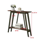 Kings Brand Furniture – Console étroite avec étagère de rangement pour couloir, entrée, vestibule, salon