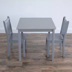 Ensemble table et 2 chaises en bois pour enfants (3 pièces) - Humble Crew