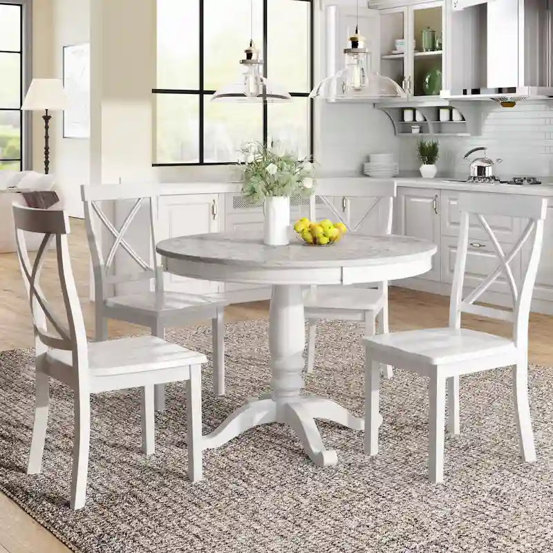 Ensemble de table à manger et chaises 5 pièces pour 4 personnes