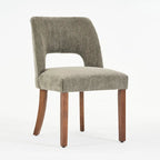 Lot de 4 chaises de salle à manger rembourrées en tissu