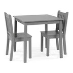 Ensemble table et 2 chaises en bois pour enfants (3 pièces) - Humble Crew