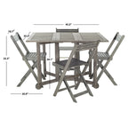 Ensemble de table à manger d'extérieur SAFAVIEH Outdoor Brandy 5 pièces - 43Lx35Px29H