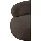 Meridian Furniture Fauteuil en tissu bouclette Venti