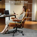 Fauteuil de bureau de direction inclinable et ergonomique HOMLUX avec support lombaire et cervical confortable