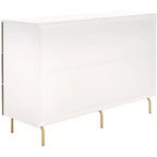 Commode 6 tiroirs Genevieve - DRS5002 - Noyer/Blanc - Safavieh